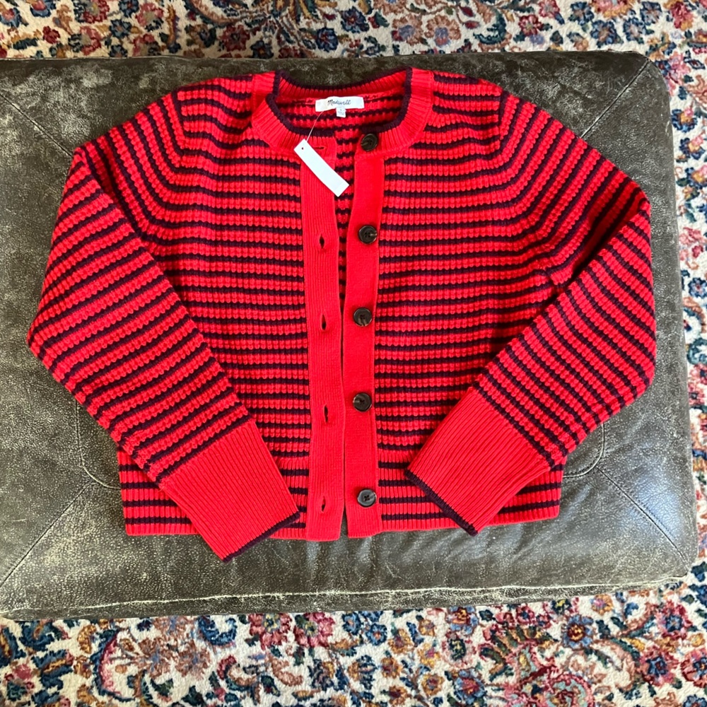 Madewell Wool Button-Up Cardigan